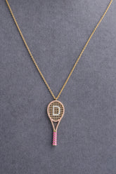 Initial Tennis Necklace