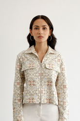 Botanic Jali Cropped Shacket