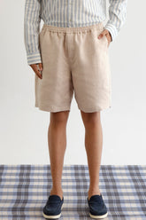 Elasticated Linen Shorts