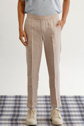 Elasticated Linen Trousers