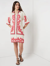 Scarlet Bloom Shirt Dress