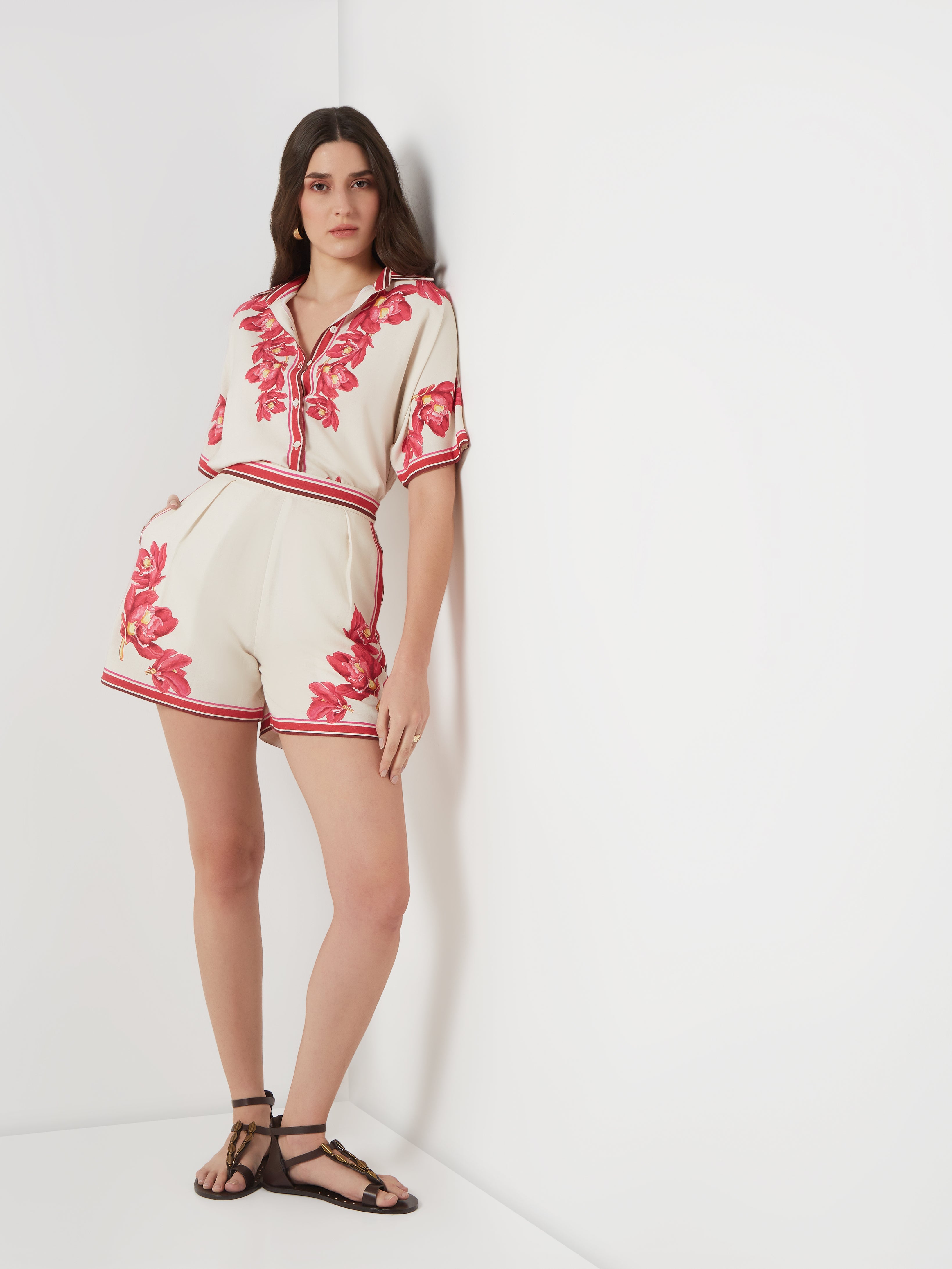 Scarlet Bloom Shorts