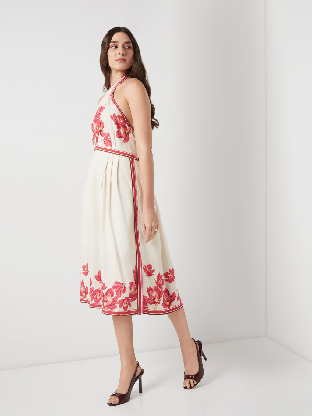 Scarlet boom halter midi