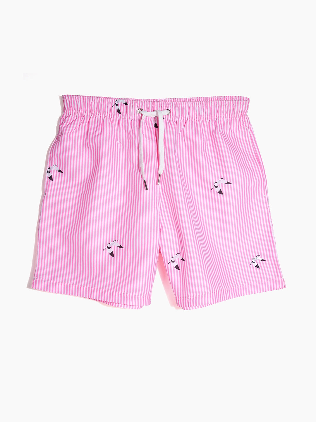 Men's Swim Shorts - Scooper Pink Stripes