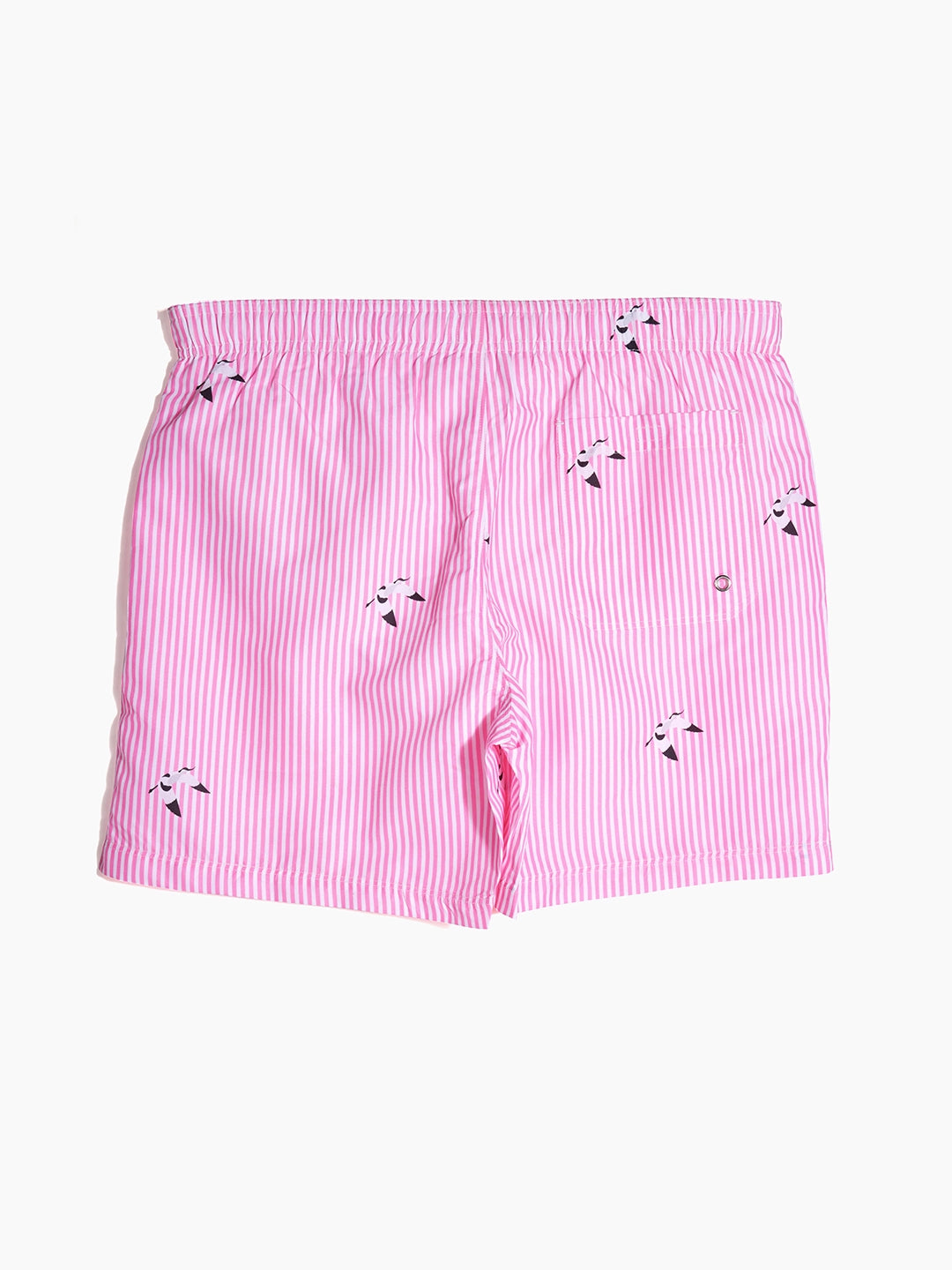 Men's Swim Shorts - Scooper Pink Stripes