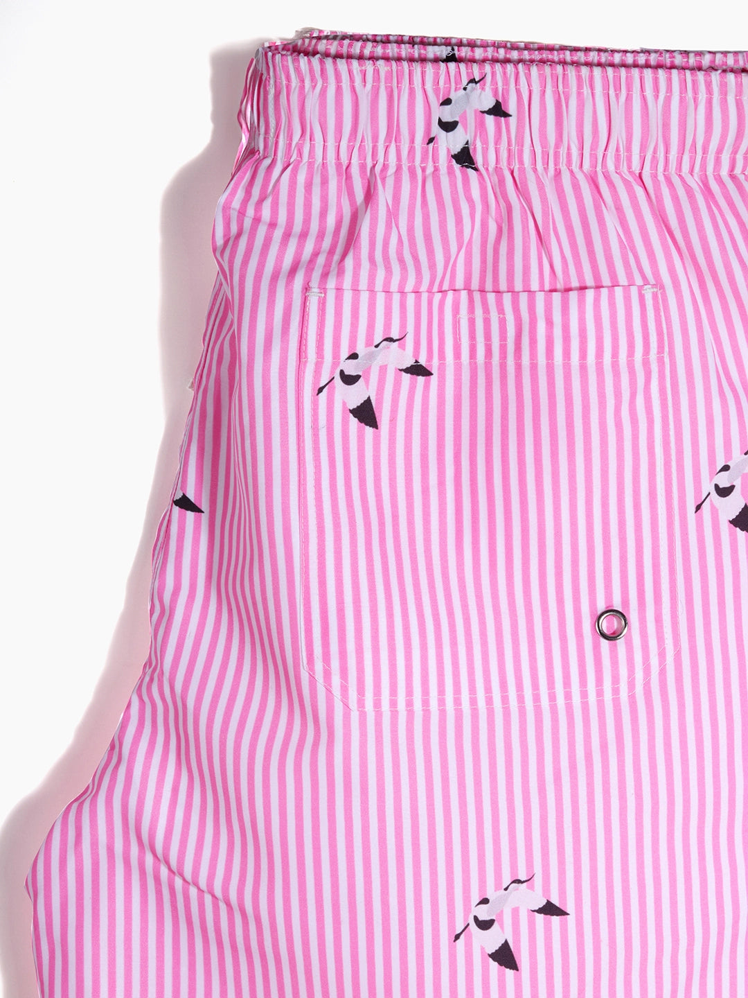 Men's Swim Shorts - Scooper Pink Stripes