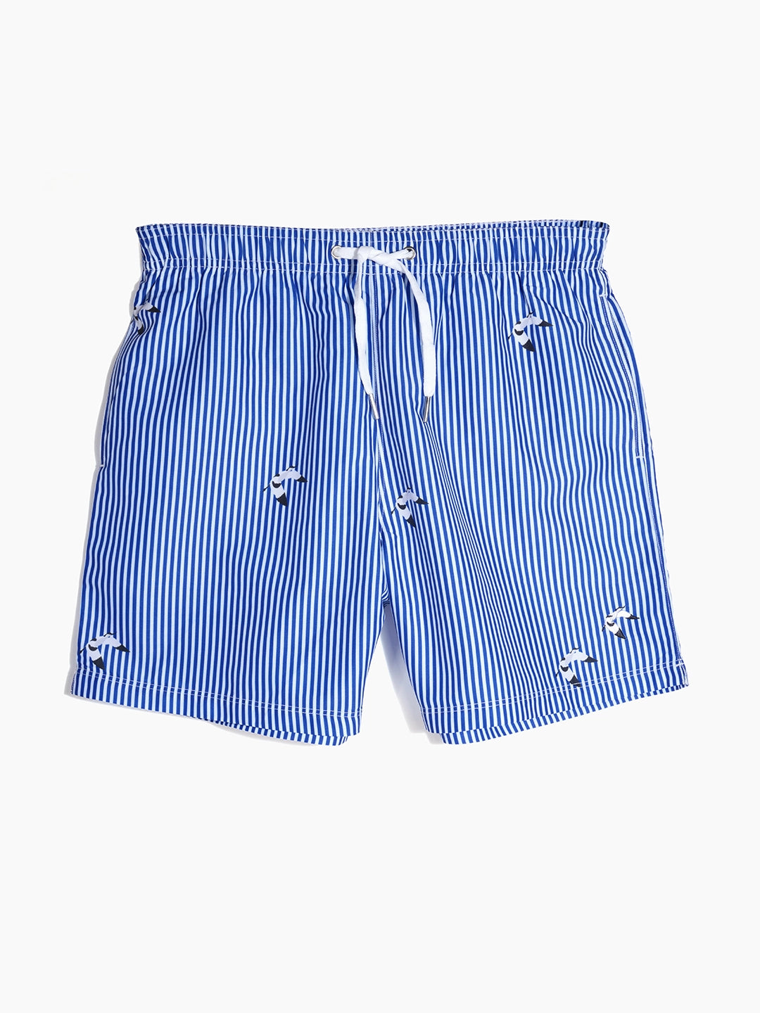 Men's Swim Shorts - Scooper Blue Stripes