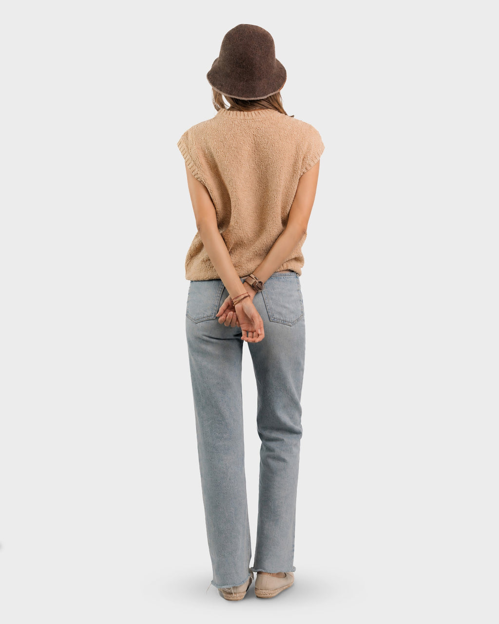MADARI TRANSIT KNIT VEST — DUNE