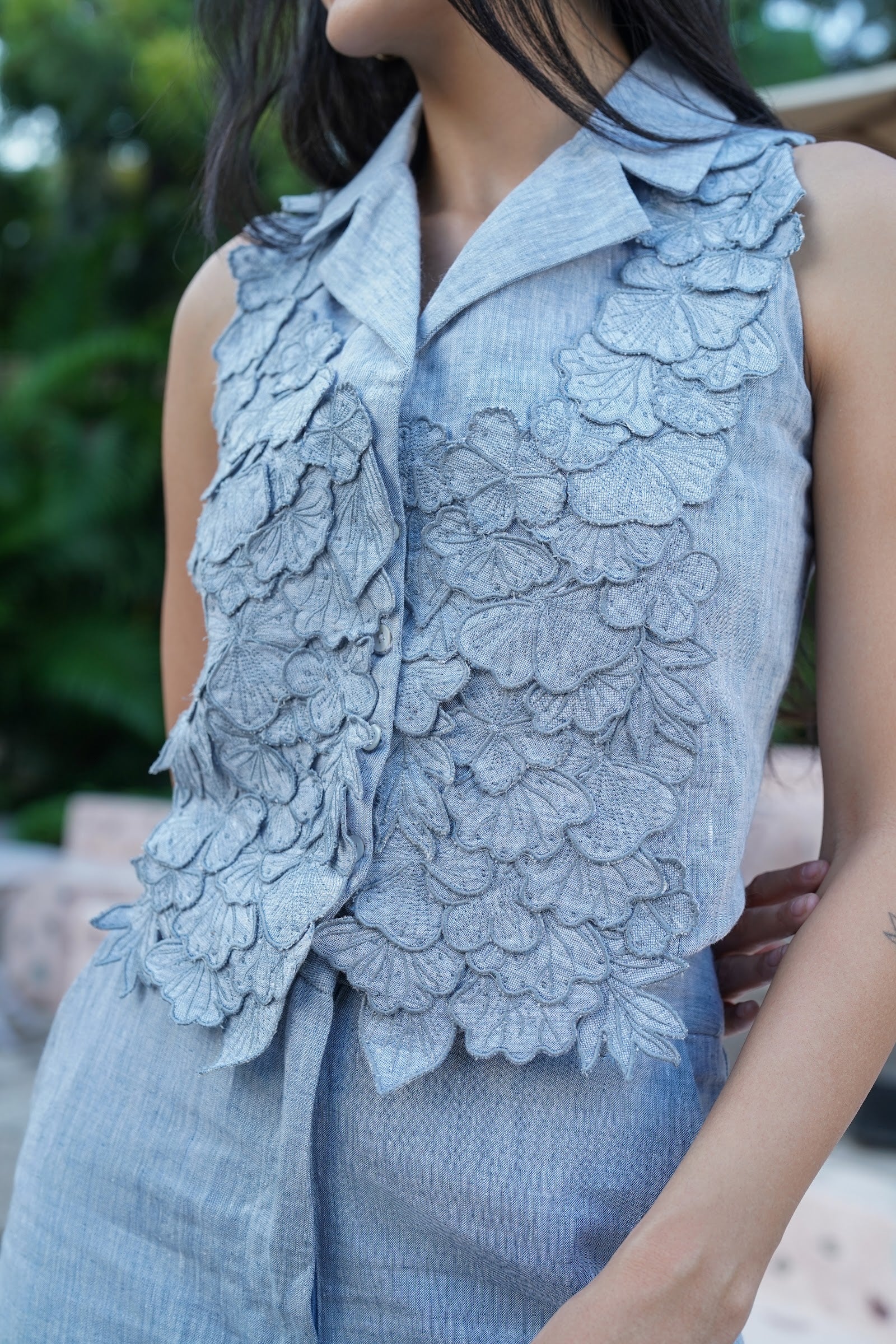 Lune Muted Blue Pants 7