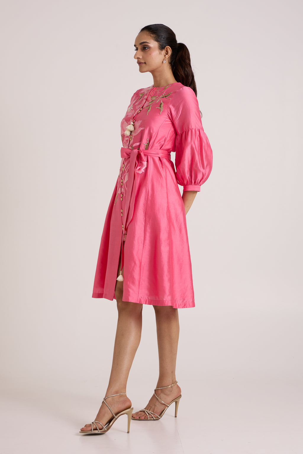 Jay Pink Delphi Midi Dress — MADDER MUCH