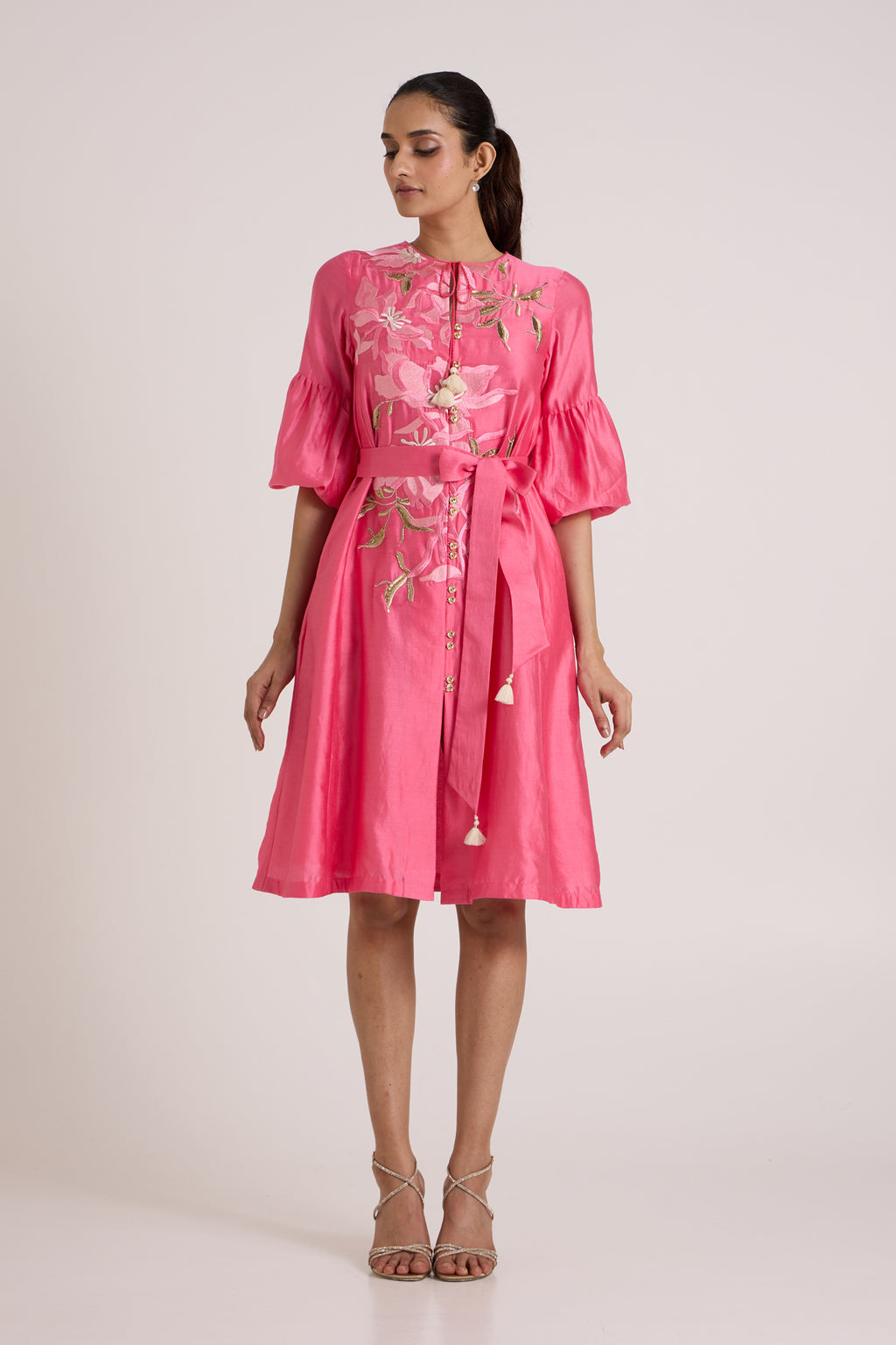 Jay Pink Delphi Midi Dress — MADDER MUCH