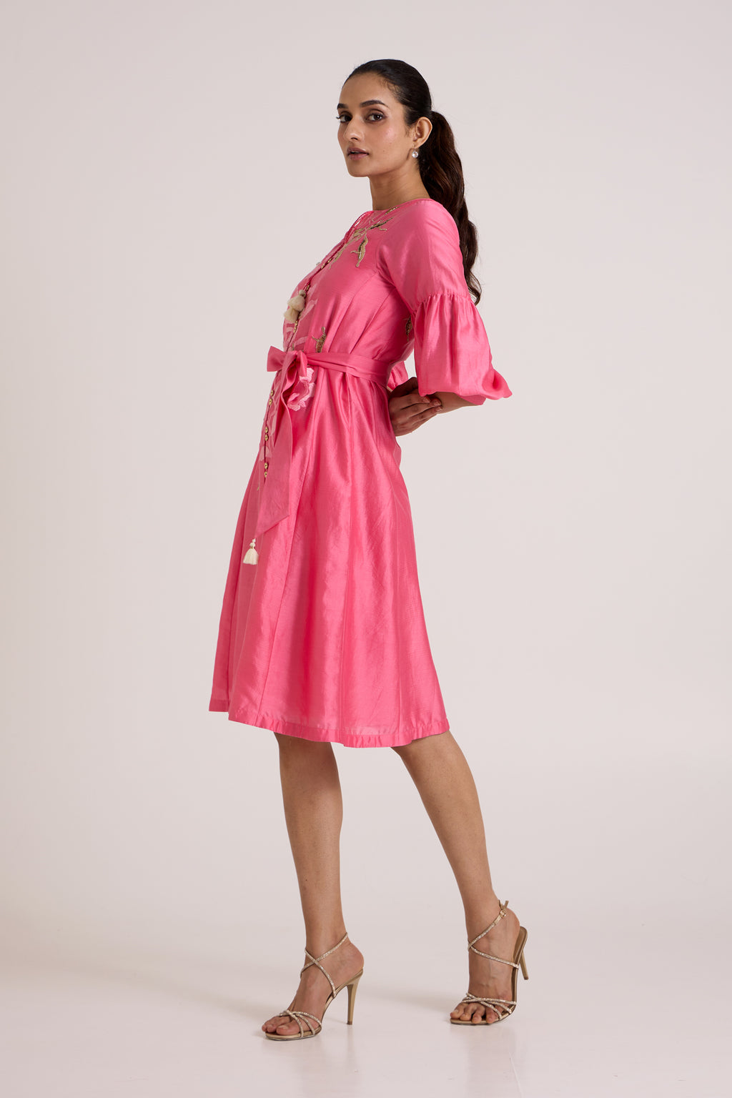 Jay Pink Delphi Midi Dress — MADDER MUCH