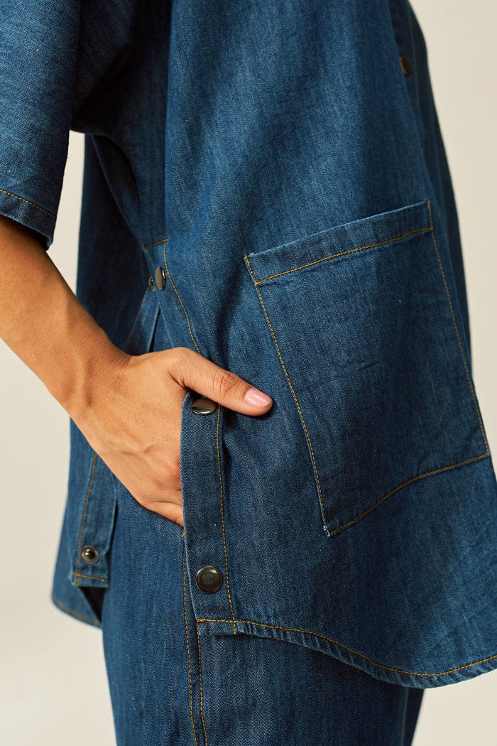 DOLLA CO-ORD SET IN DARK DENIM - 3