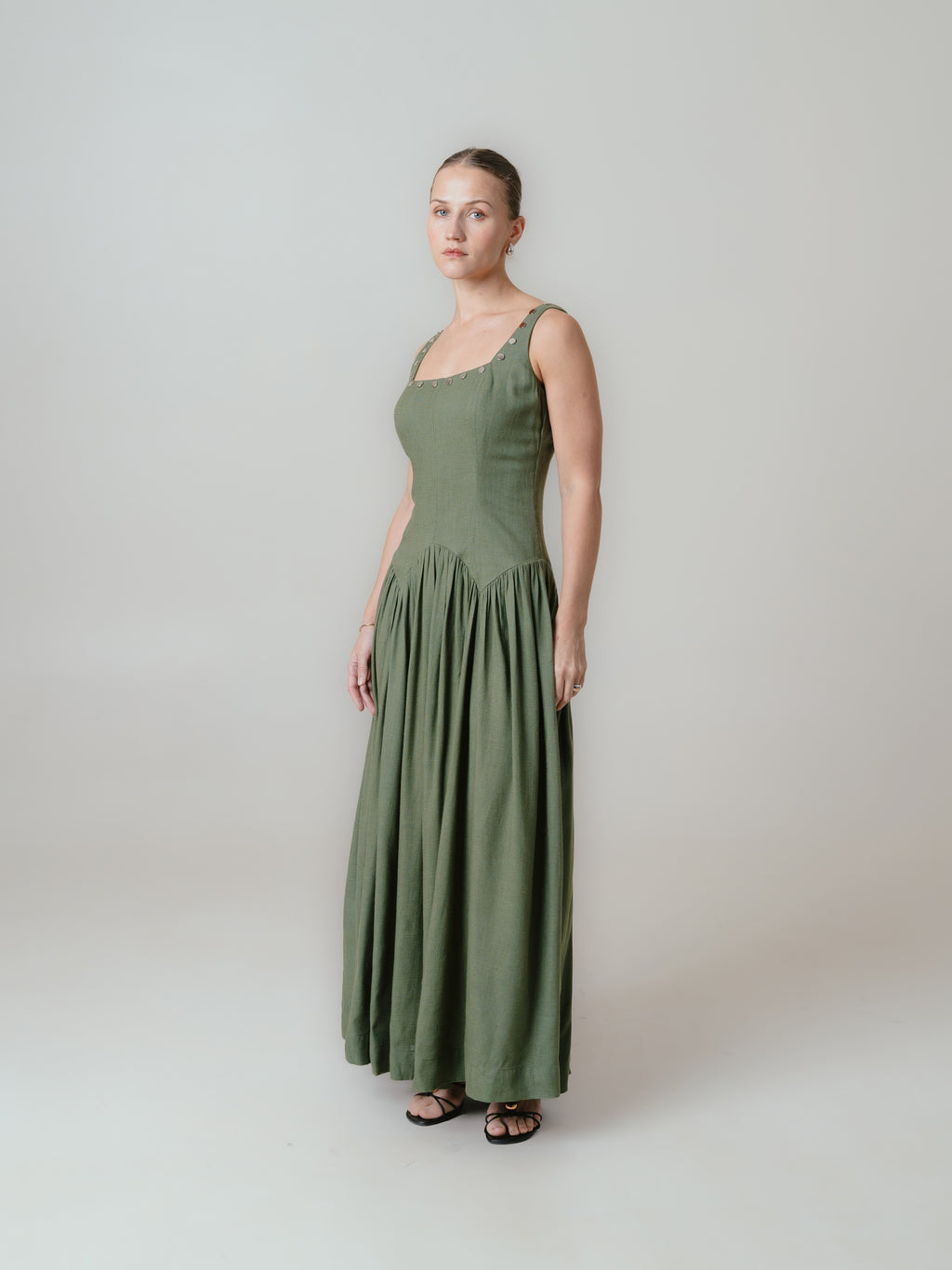 Ava Dress- Olive 1