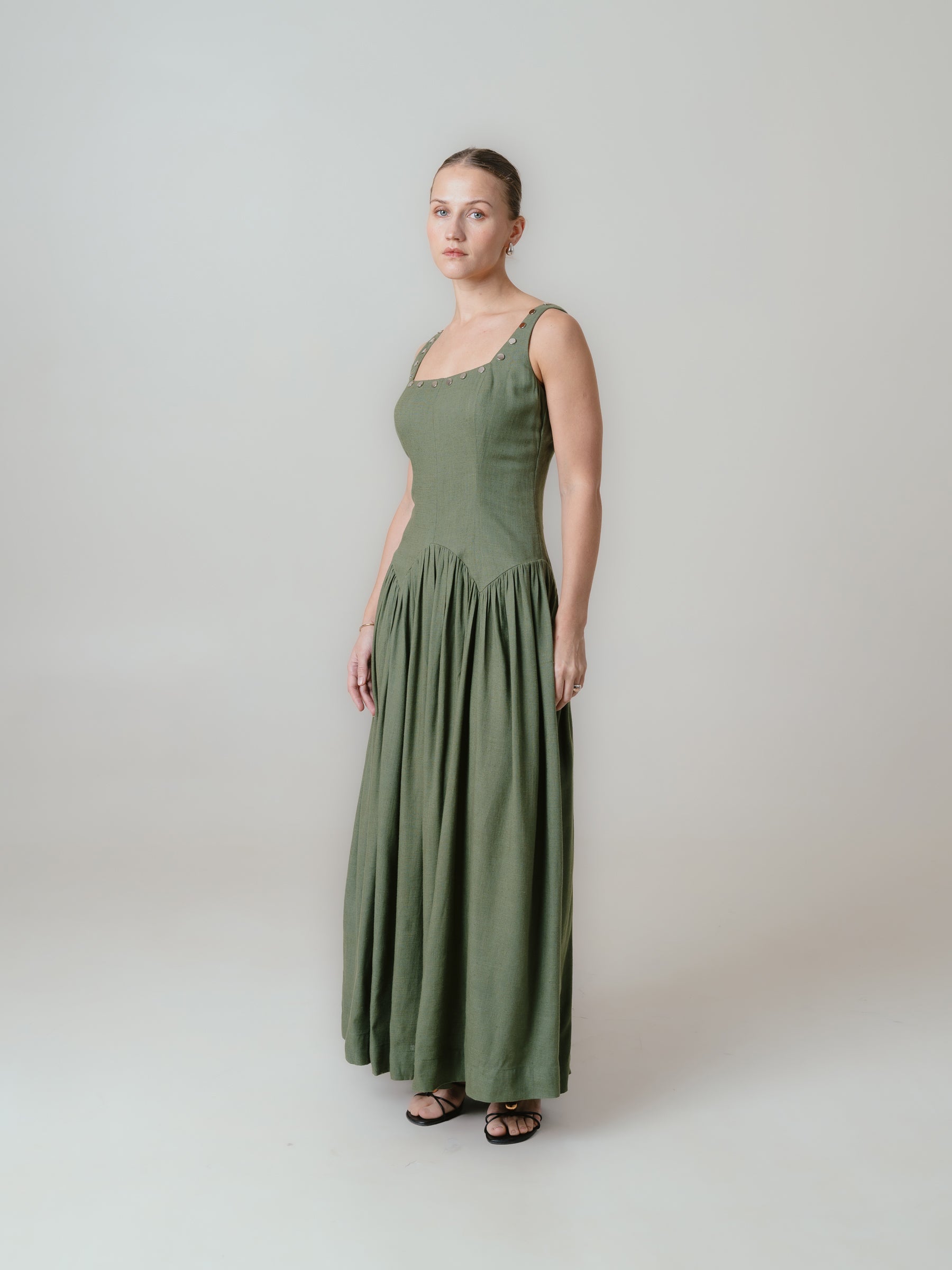 Ava Dress- Olive 1