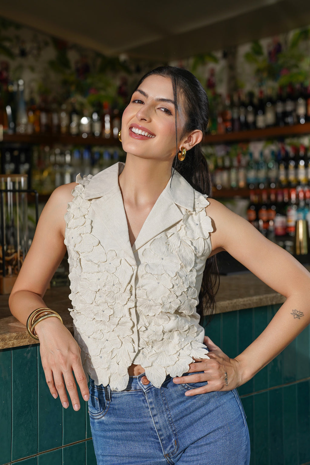 Lune Cream Vest 3