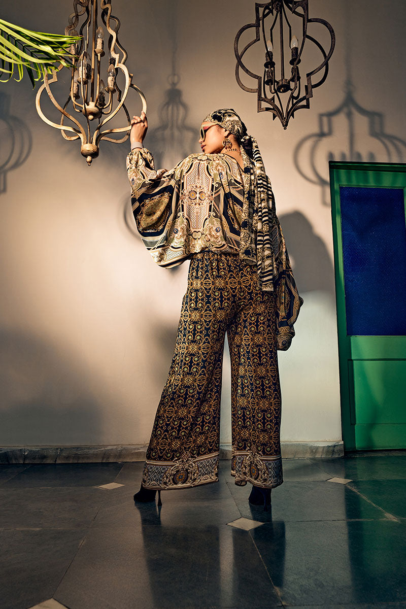 Art Deco Butterfly Top & Wide Pant