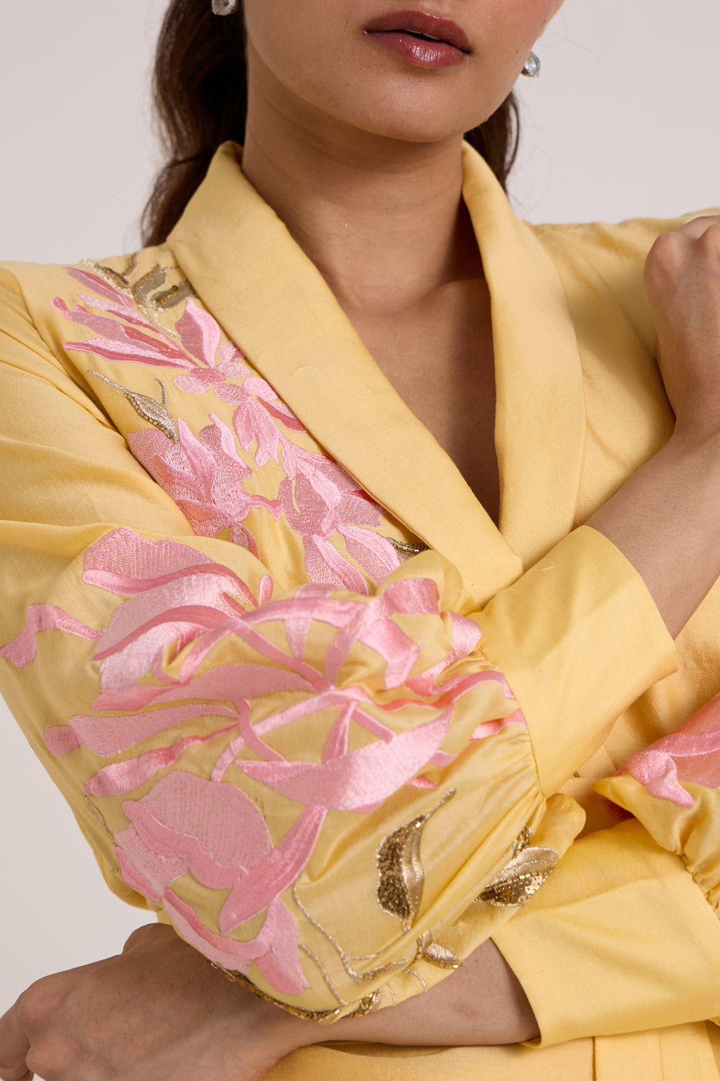 Butter Yellow Alfie - Obi Belt Blazer Set — MADDER MUCH
