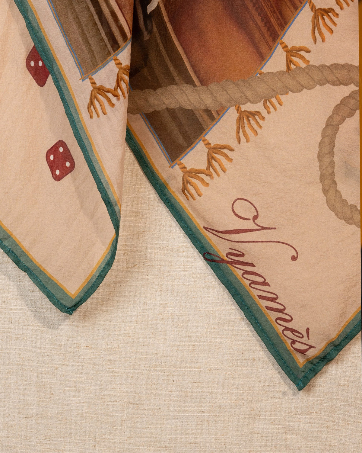 ROLLING DICES SILK SCARF