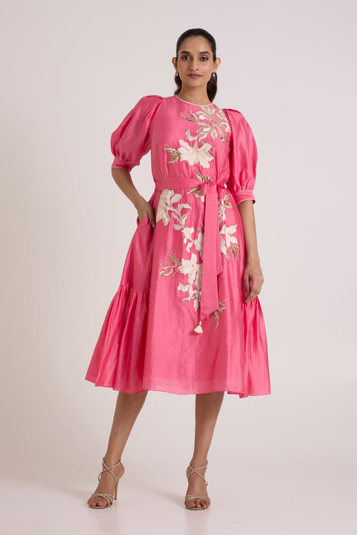 Jay Pink Bellini Midi Dress — MADDER MUCH