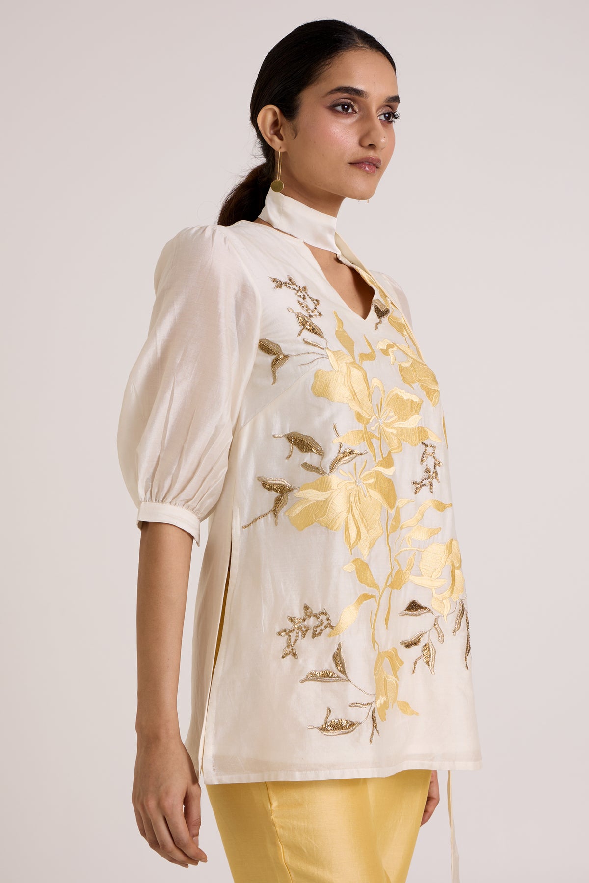 Ivory Lysha - Sleek Scarf Evening Top + Pants — MADDER MUCH
