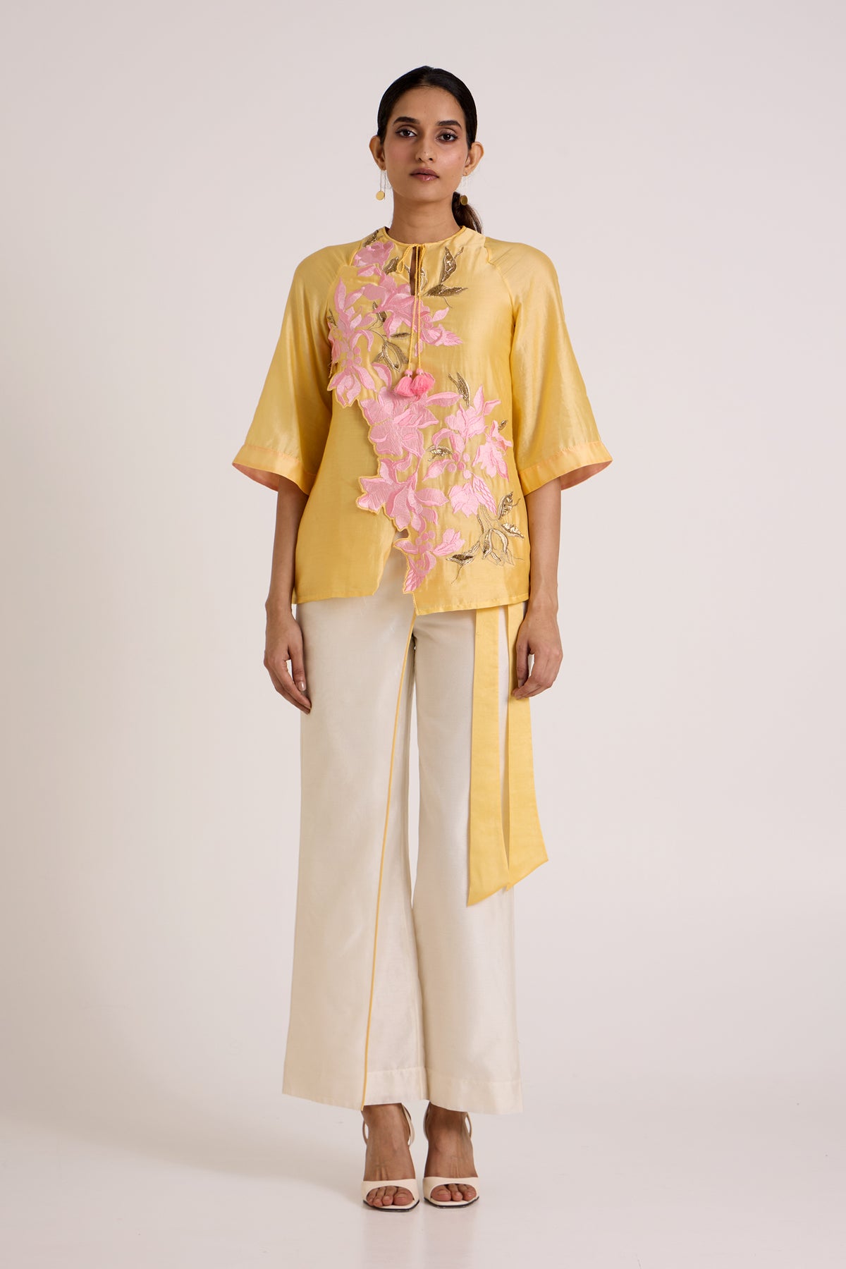 Butter Yellow Mirza - Scalloped Bloom Top + Flap Pants — MADDER MUCH