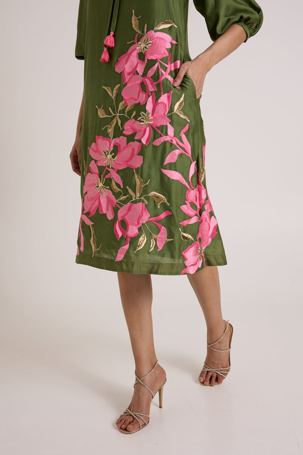 Olive Vinny Midi Dress — MADDER MUCH