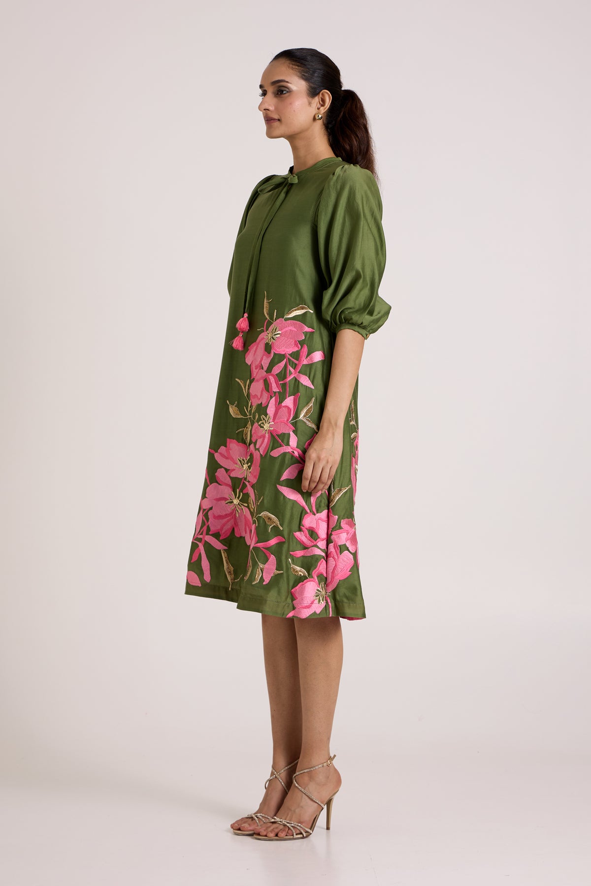 Olive Vinny Midi Dress — MADDER MUCH