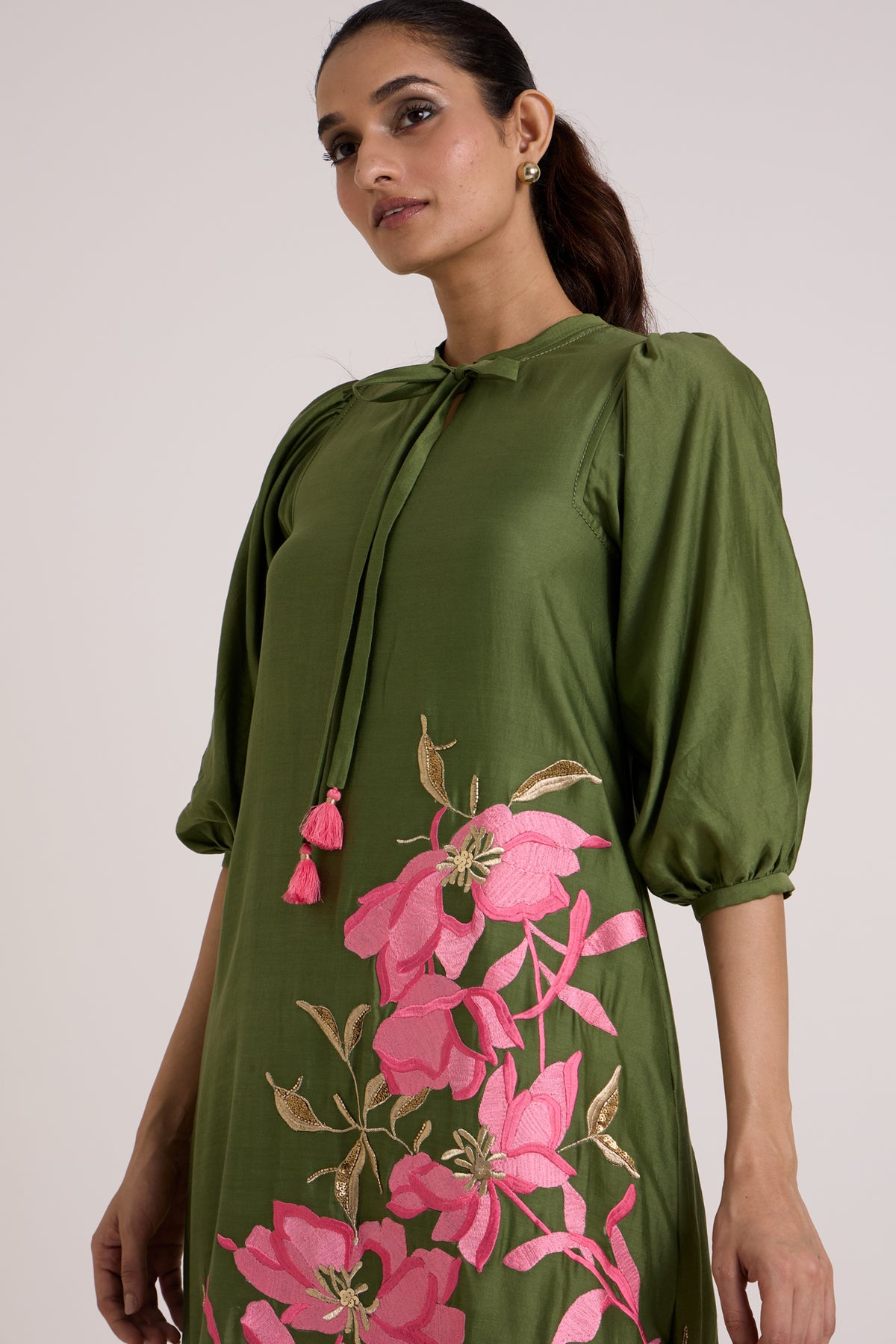 Olive Vinny Midi Dress — MADDER MUCH
