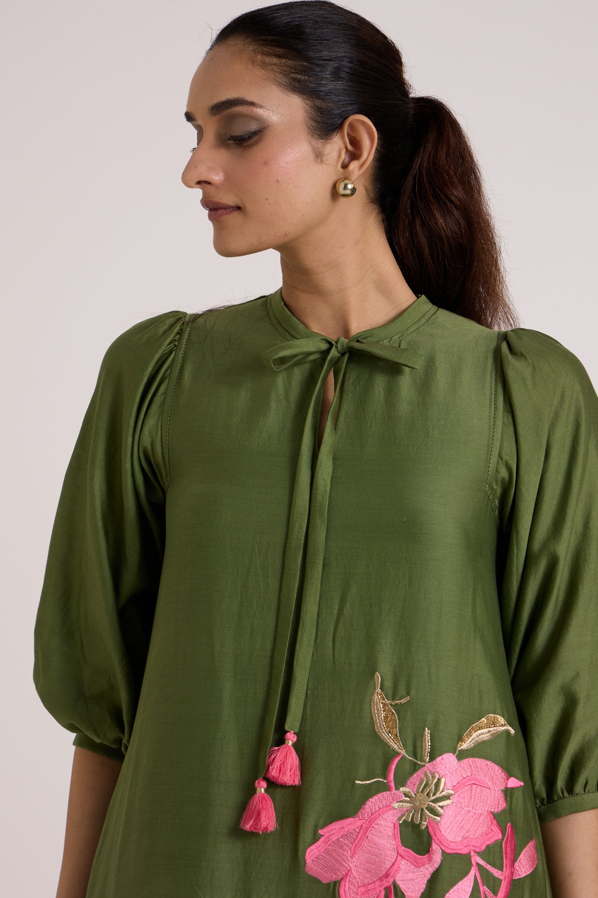Olive Vinny Midi Dress — MADDER MUCH