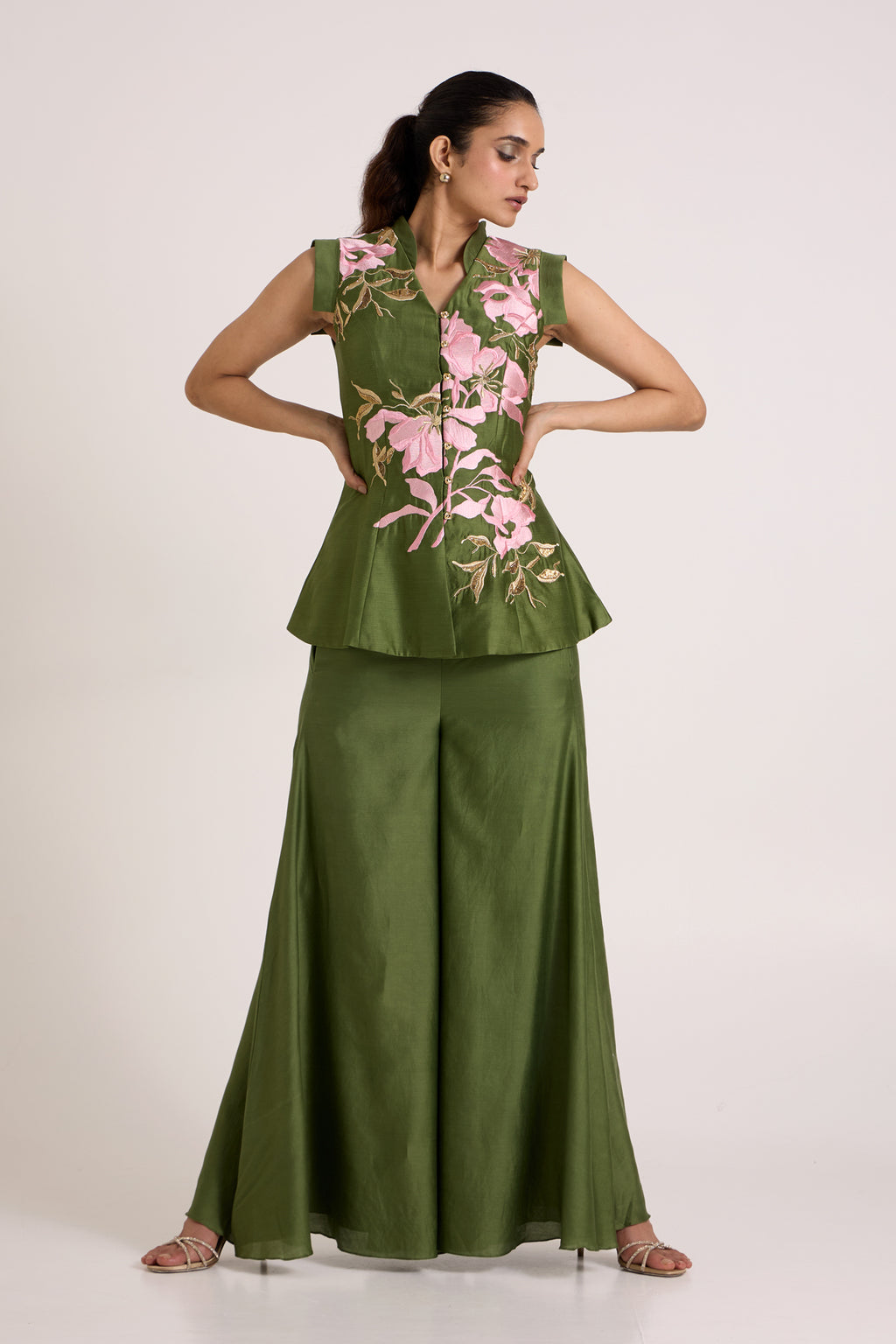 Olive Stacy Vest + Super Flare Pants — MADDER MUCH