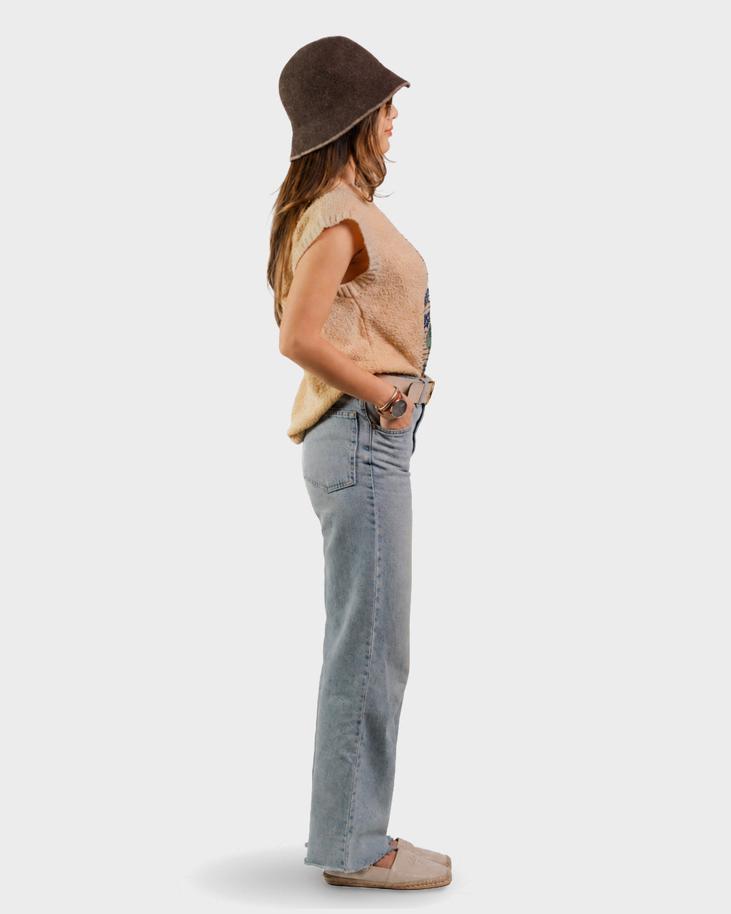 MADARI TRANSIT KNIT VEST — DUNE