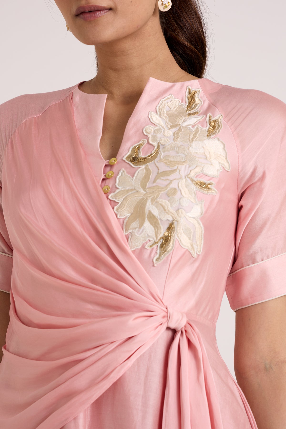 Ice Pink Raizin Midi Dress — MADDER MUCH