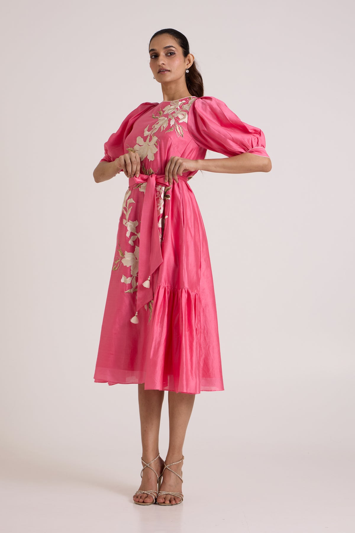 Jay Pink Bellini Midi Dress — MADDER MUCH
