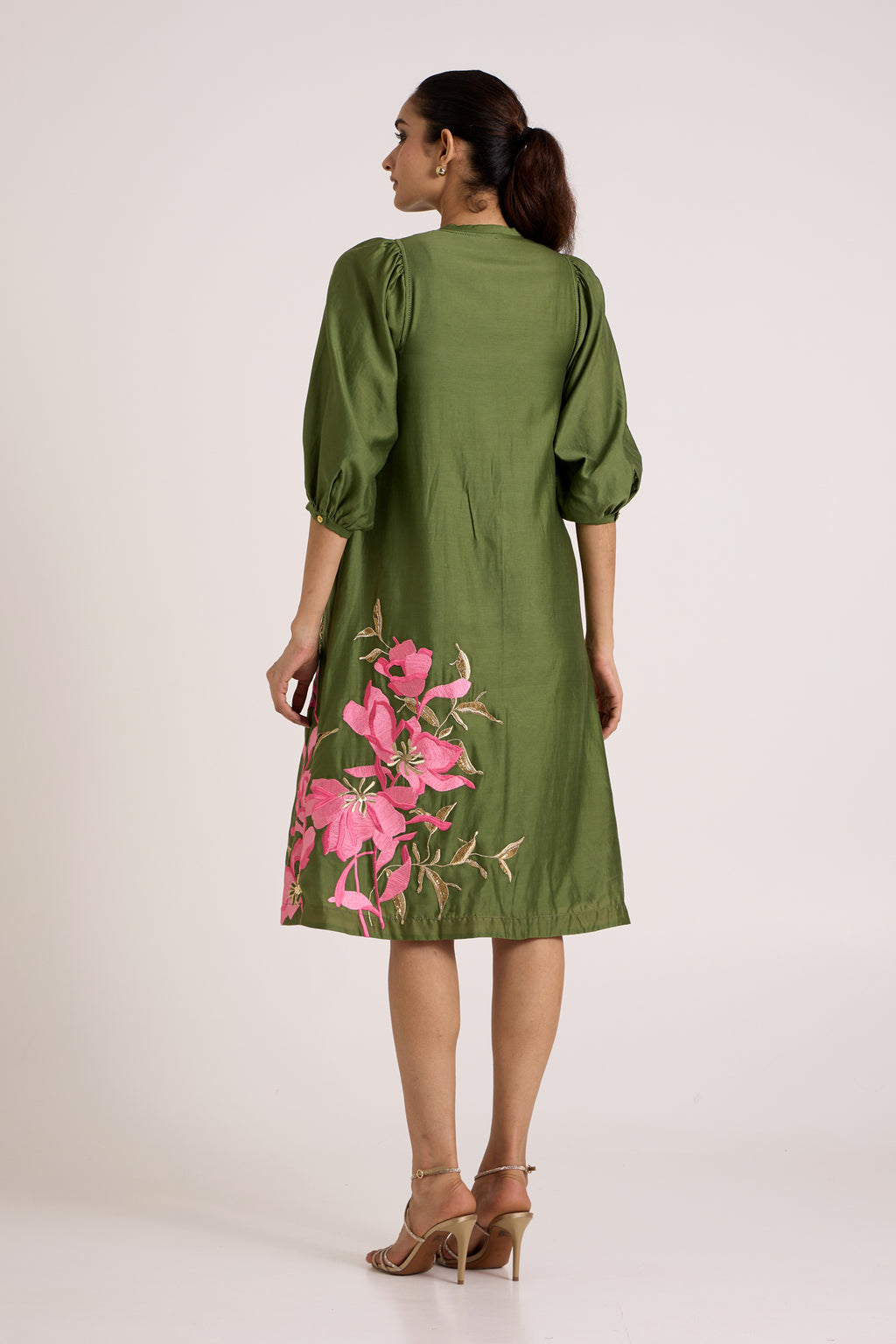 Olive Vinny Midi Dress — MADDER MUCH