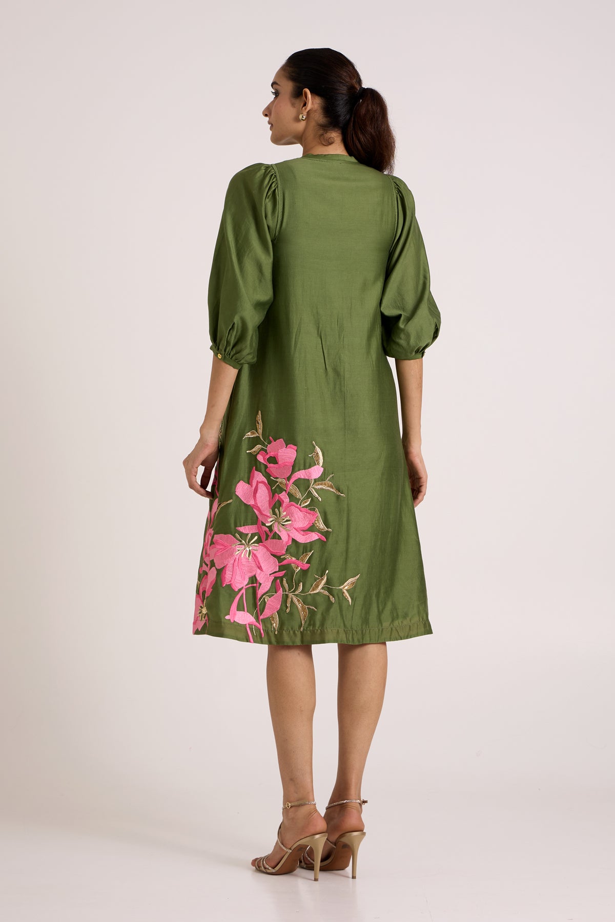 Olive Vinny Midi Dress — MADDER MUCH