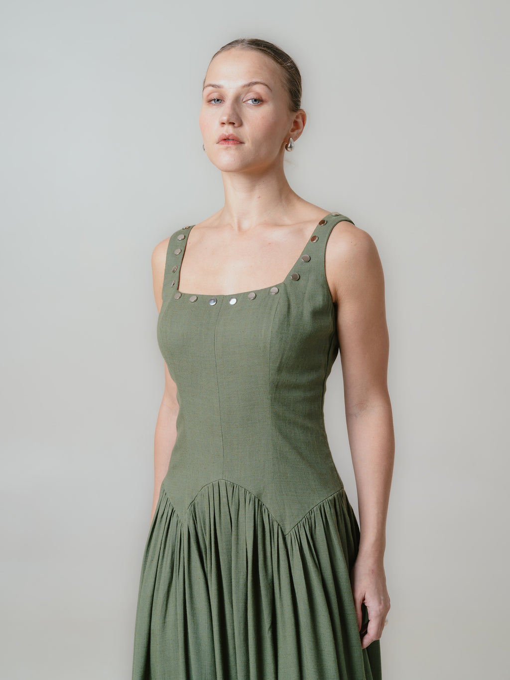 Ava Dress- Olive 2
