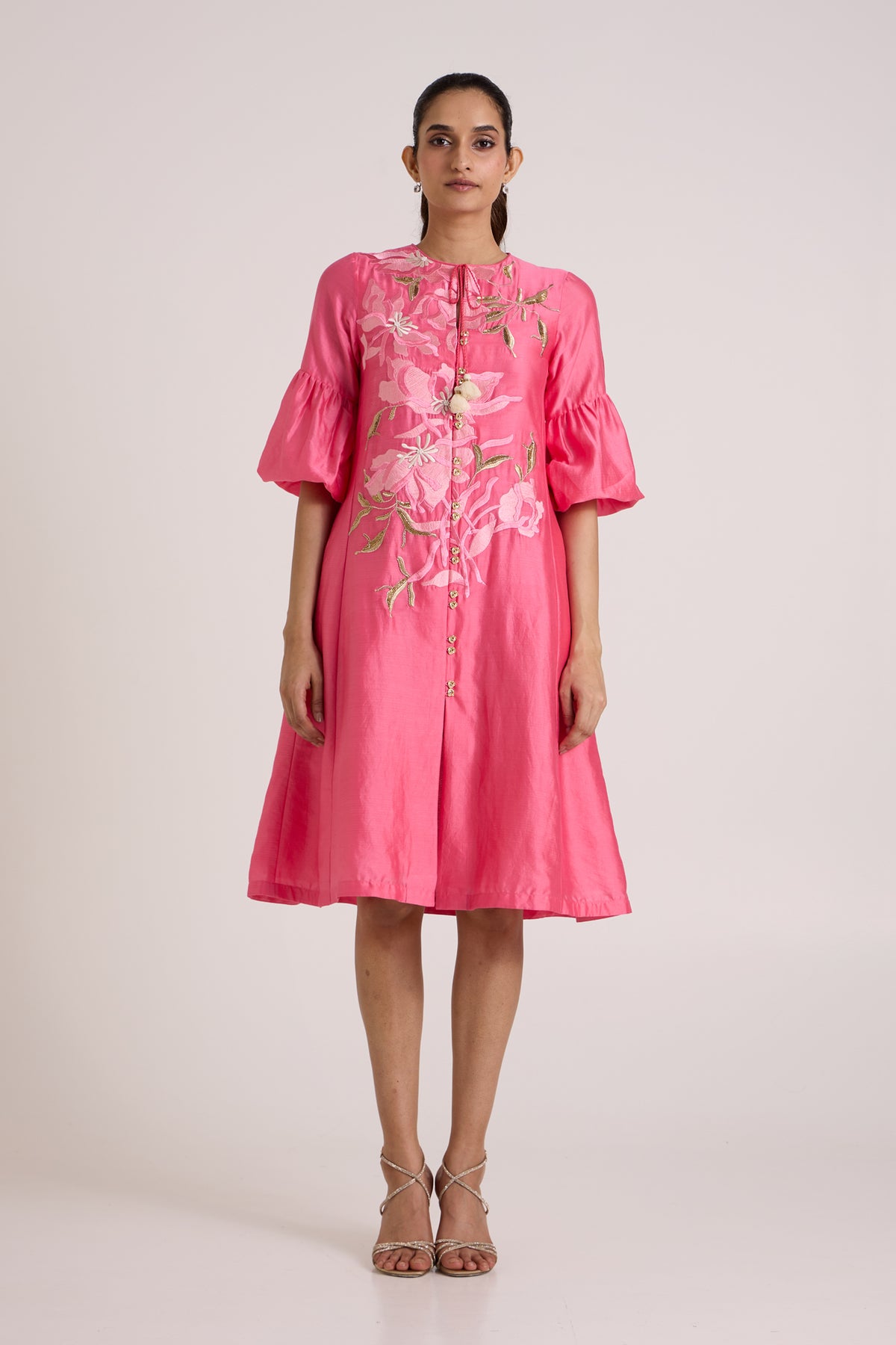 Jay Pink Delphi Midi Dress — MADDER MUCH