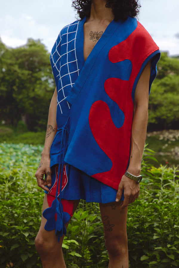 KETCHUP KIMONO TOP - MULTICOLOUR