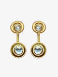 Polki 2 Dot Stud Gold