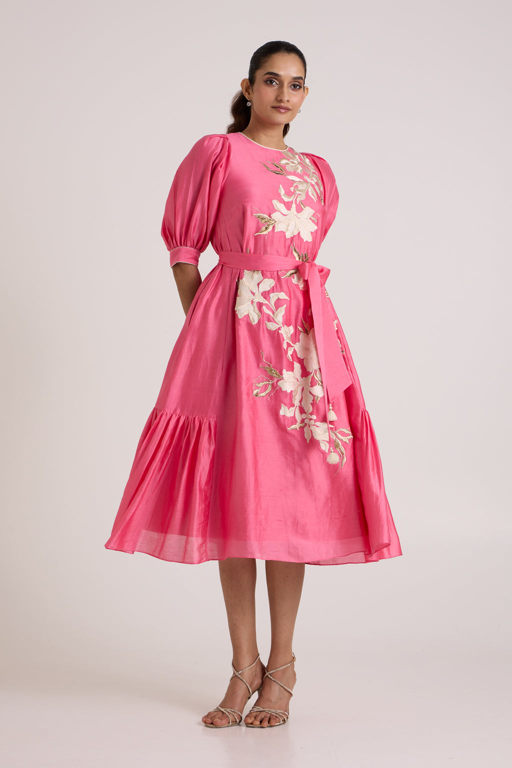 Jay Pink Bellini Midi Dress — MADDER MUCH