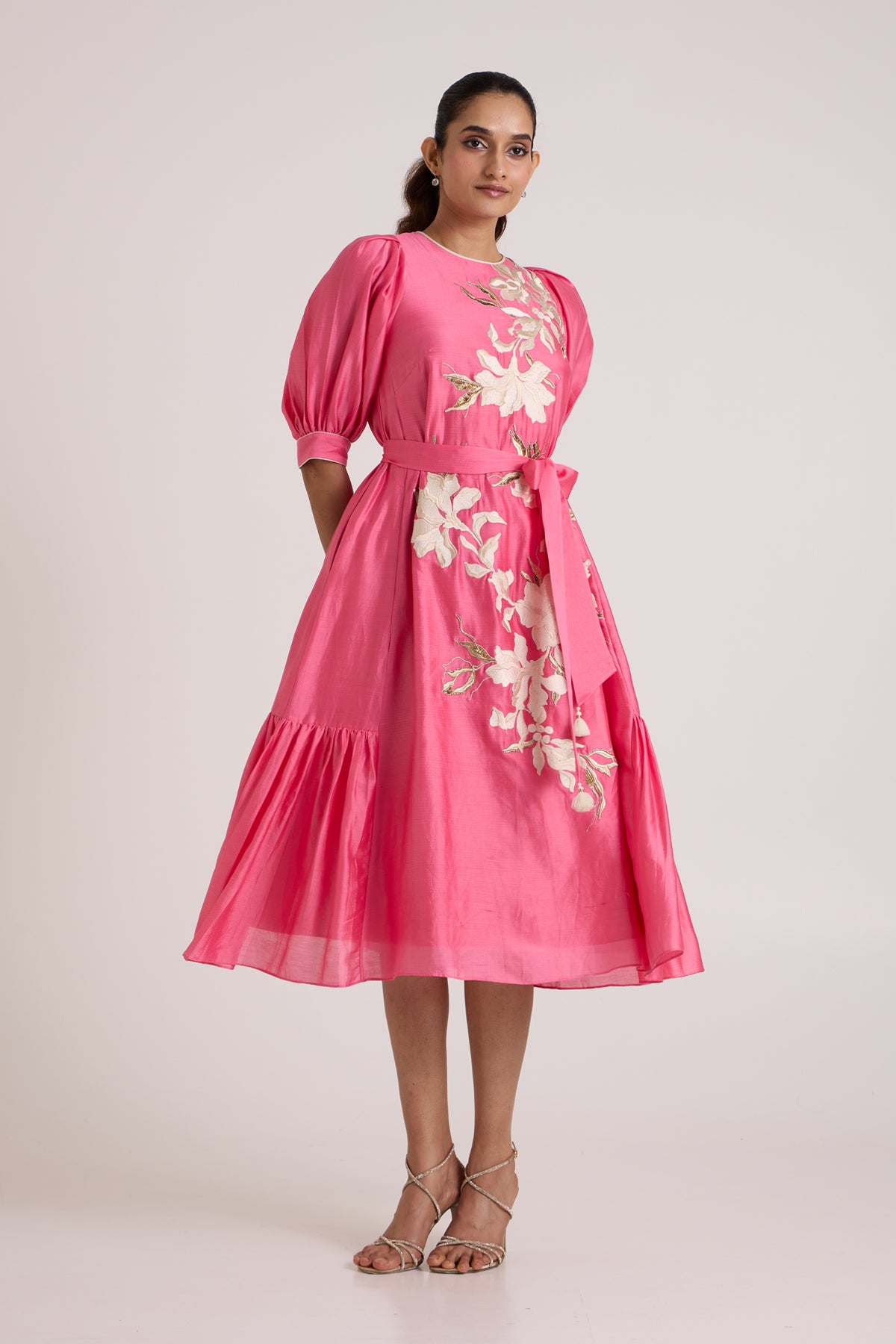 Jay Pink Bellini Midi Dress — MADDER MUCH