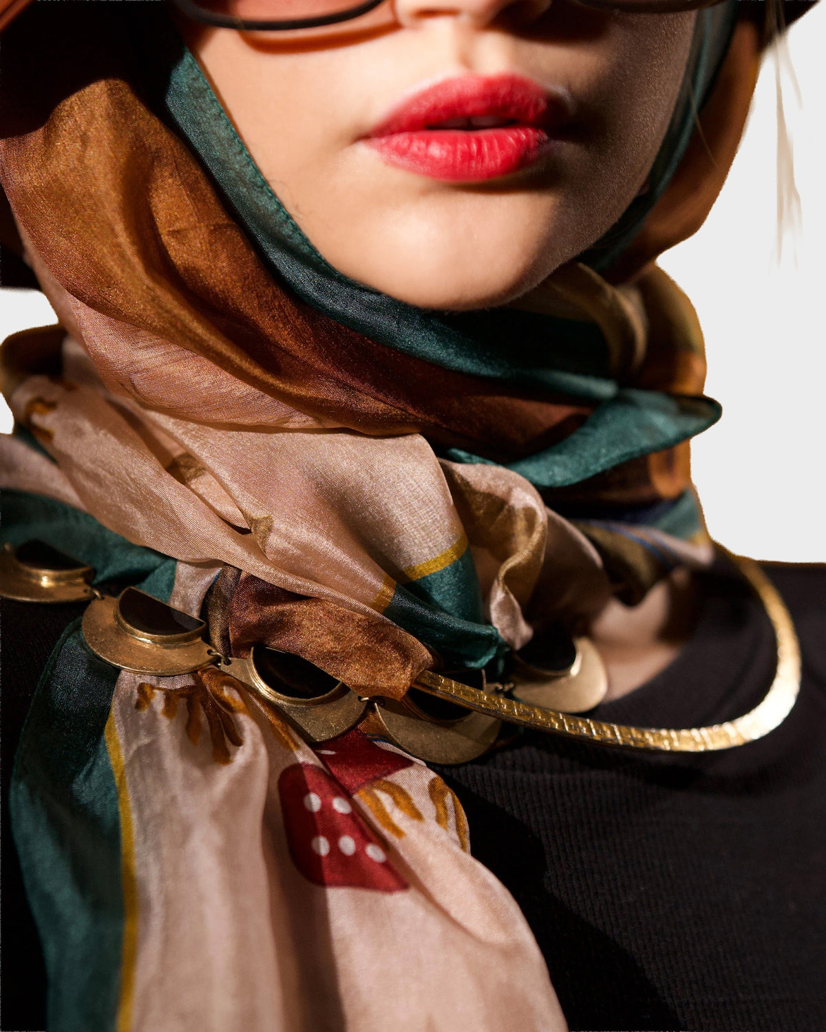ROLLING DICES SILK SCARF