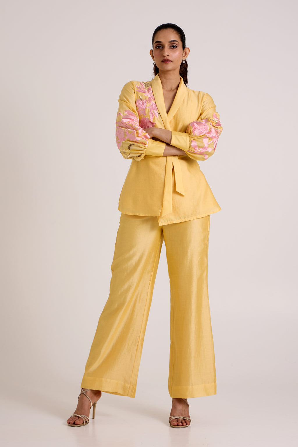 Butter Yellow Alfie - Obi Belt Blazer Set — MADDER MUCH