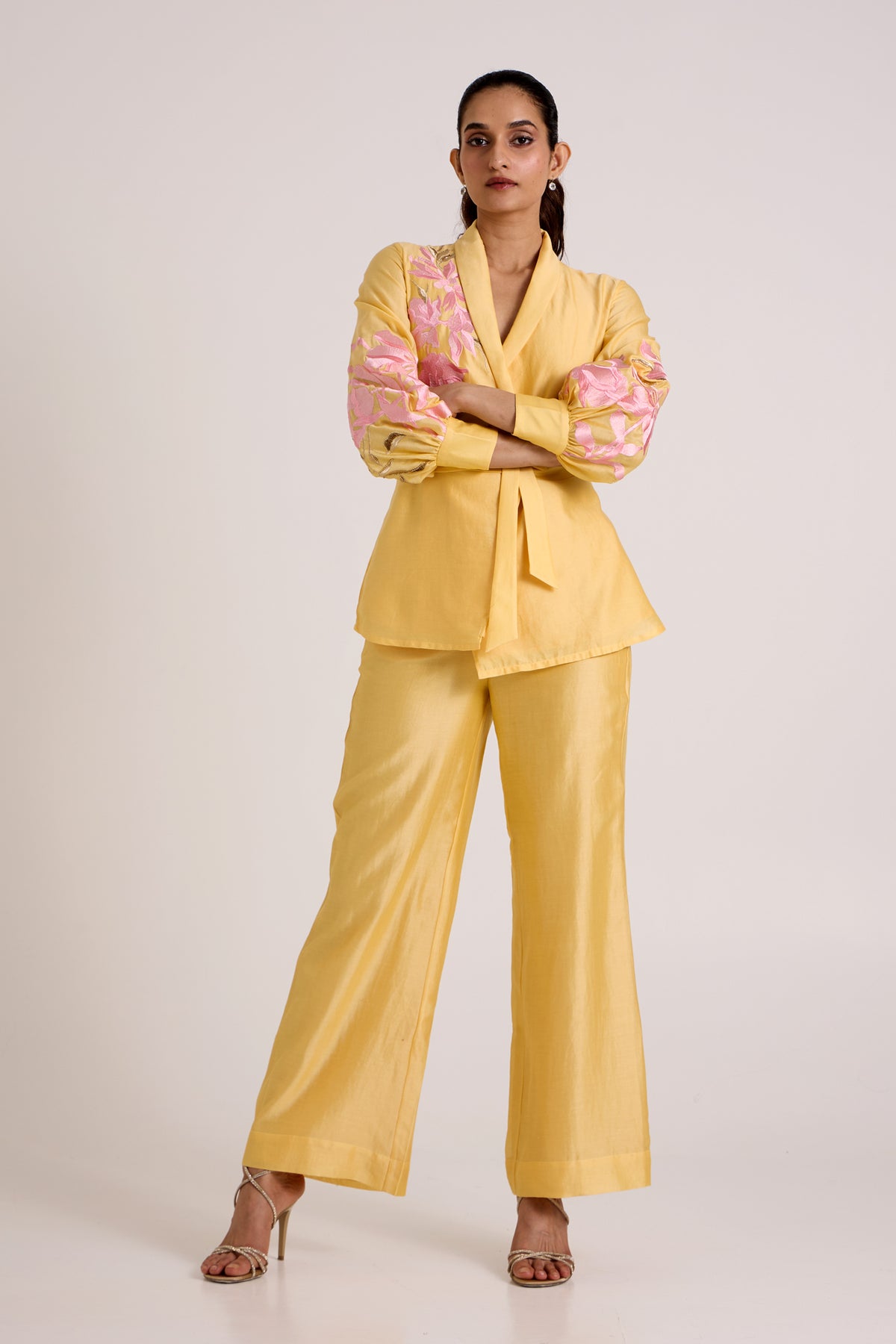 Butter Yellow Alfie - Obi Belt Blazer Set — MADDER MUCH