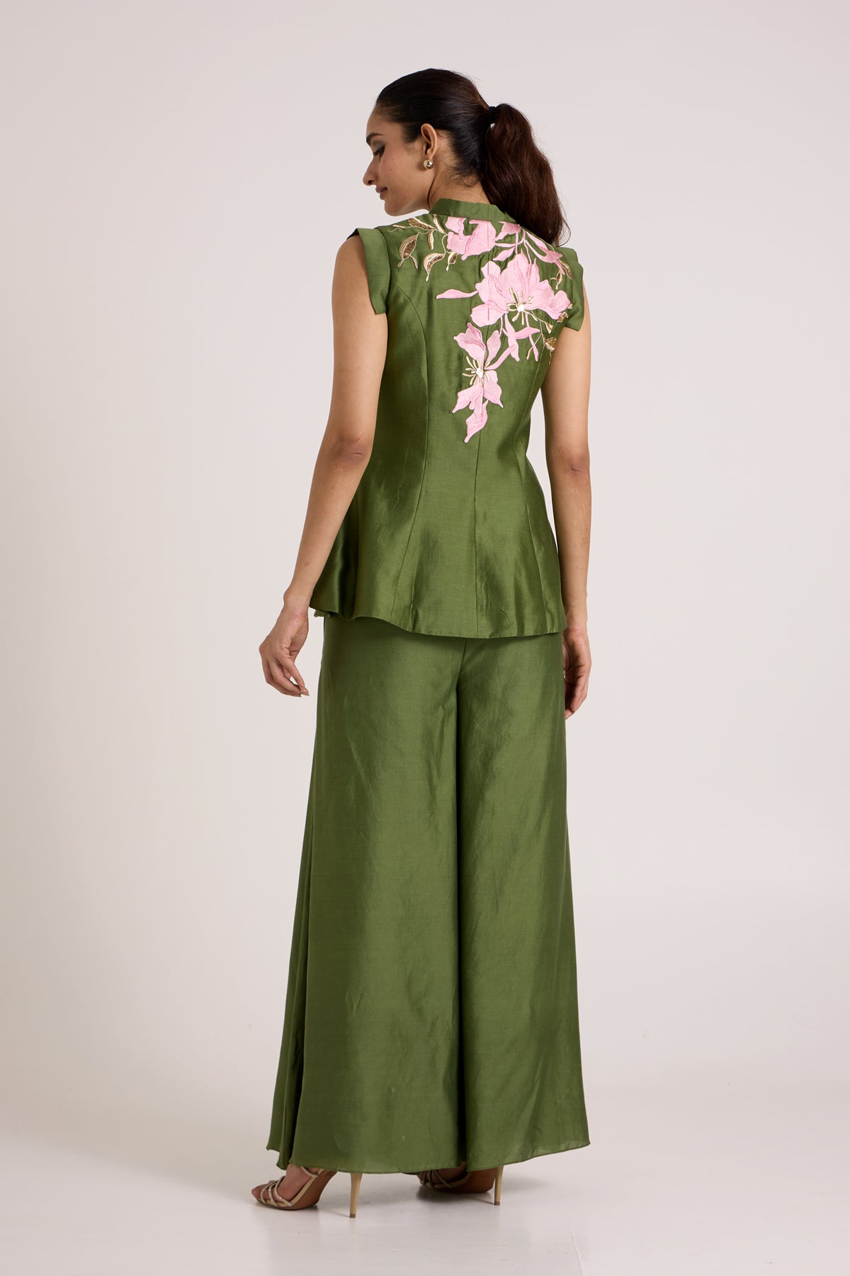 Olive Stacy Vest + Super Flare Pants — MADDER MUCH