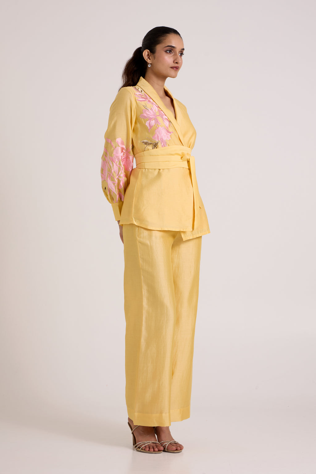 Butter Yellow Alfie - Obi Belt Blazer Set — MADDER MUCH