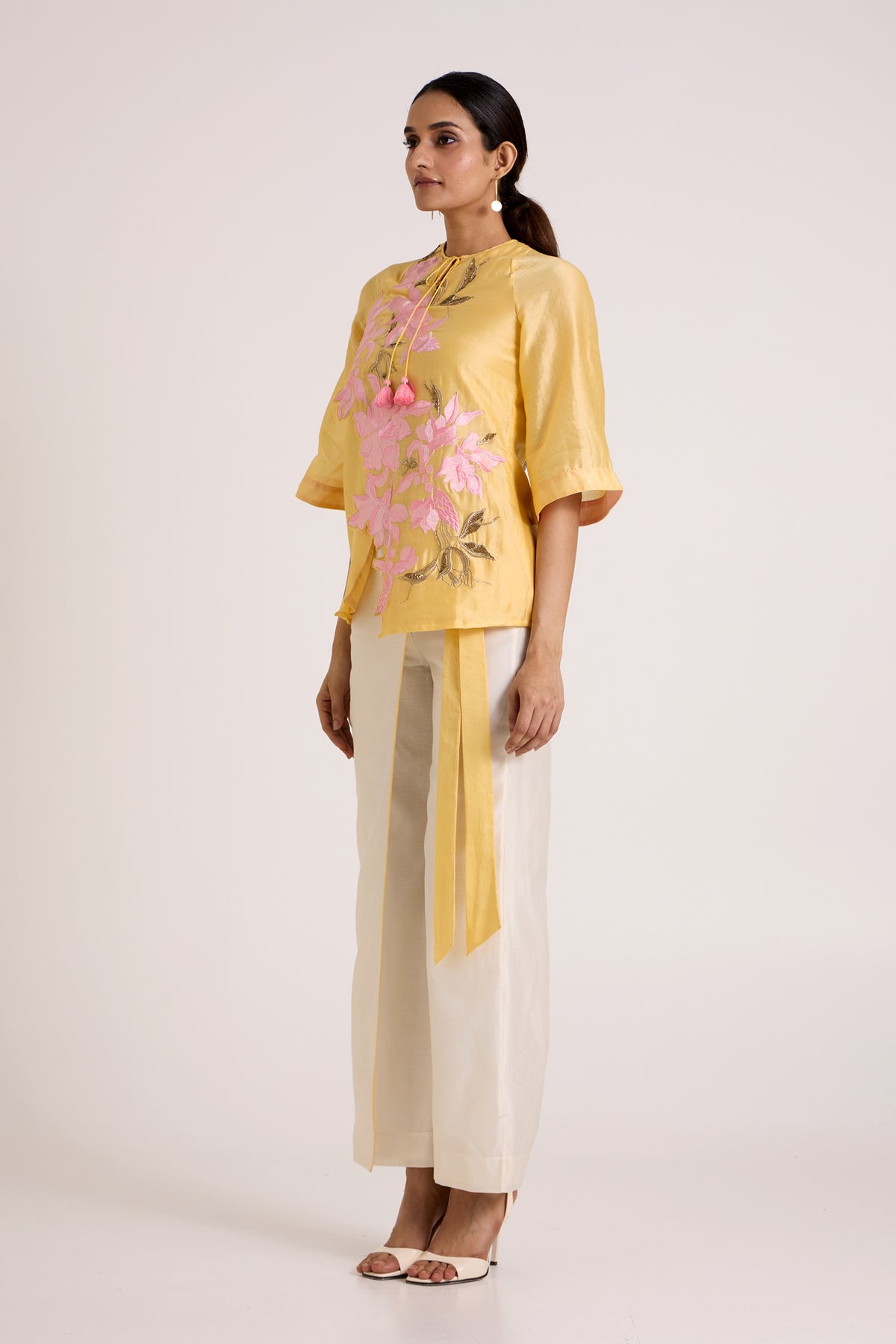 Butter Yellow Mirza - Scalloped Bloom Top + Flap Pants — MADDER MUCH