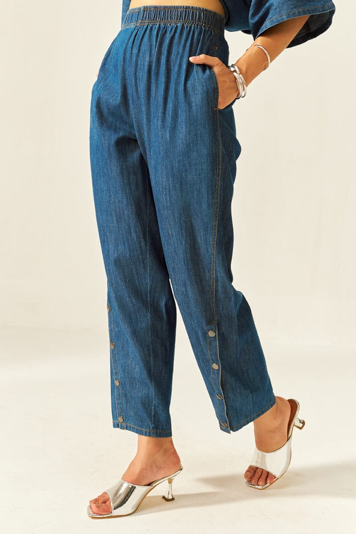 DOLLA CO-ORD SET IN DARK DENIM - 2