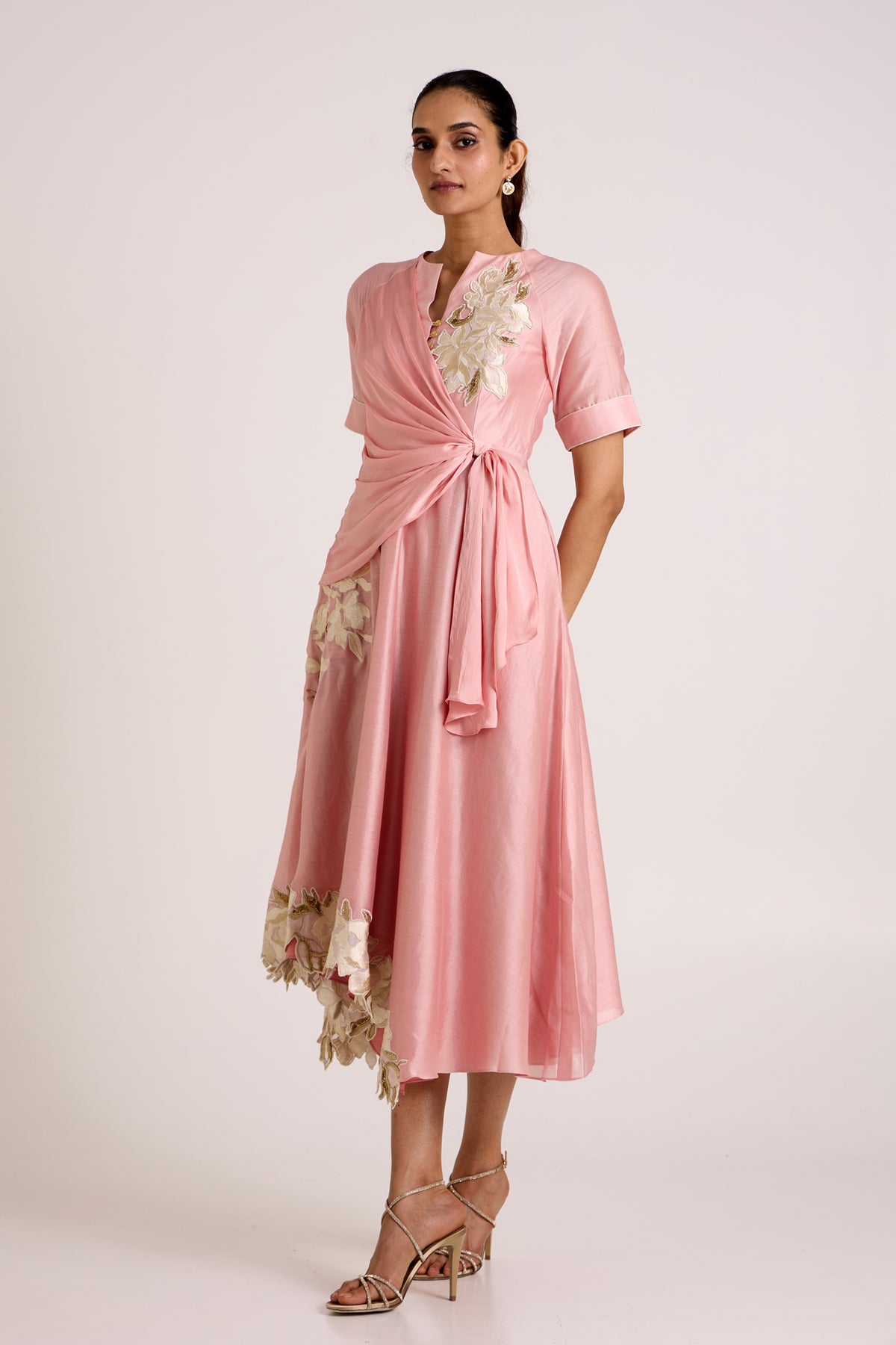 Ice Pink Raizin Midi Dress — MADDER MUCH